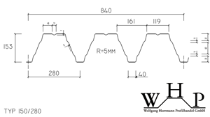 Trapezprofil TYP 150 280