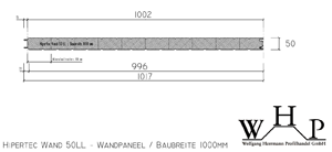 Sandwichprofil Hipertec Wand 50 LL